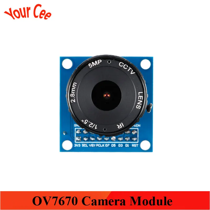 Регулируемый макромодуль камеры OV7670 с универсальным металлическим интерфейсом