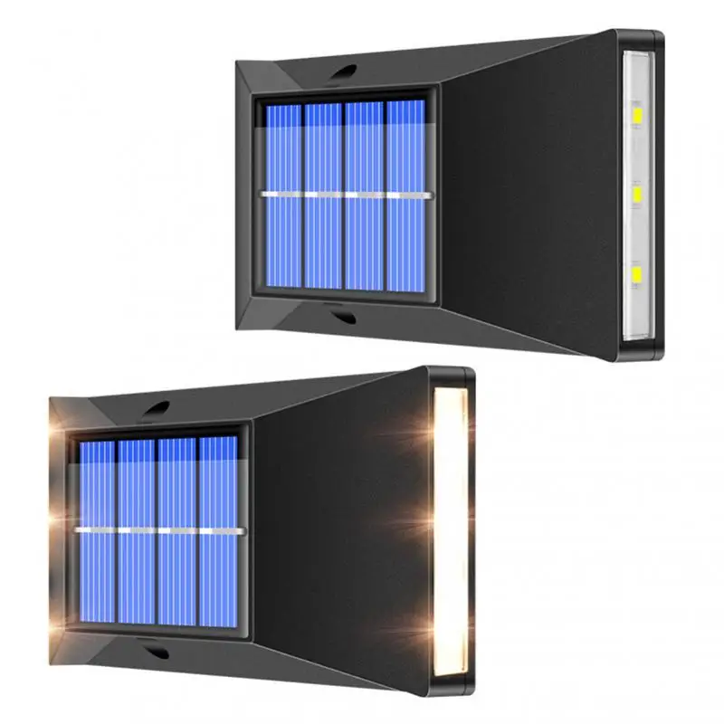 

2Pcs Solar Led Light Outdoor Home Garden Decoration Luminous Spotlight Waterproof Street Wall Lamps Focos Solares Exterior