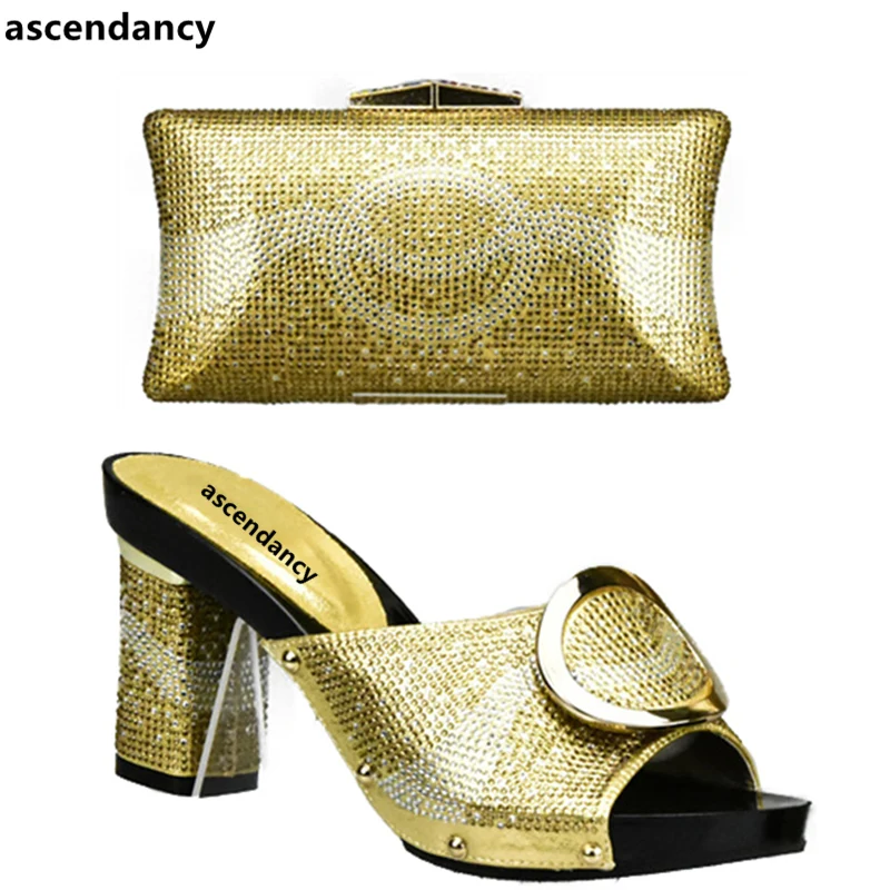 Комплект обуви и сумок в африканском стиле комплект из итальянской сумочки