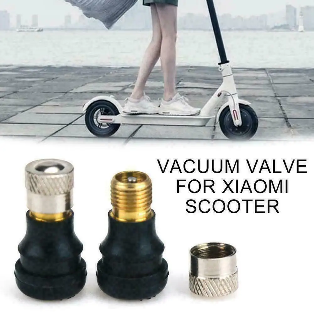 

1 Pair Scooter Vacuum Tubeless Valves Straight Or Curved Nozzle Universal For Xiaomi Electric Scooter Bike Parts Accessories