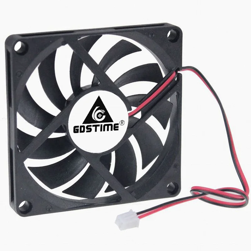GDSTIME DC 5 в 12 В 24 8 см 80x80x10 мм 8010 2 контактный двухшариковый подшипник Бесщеточный