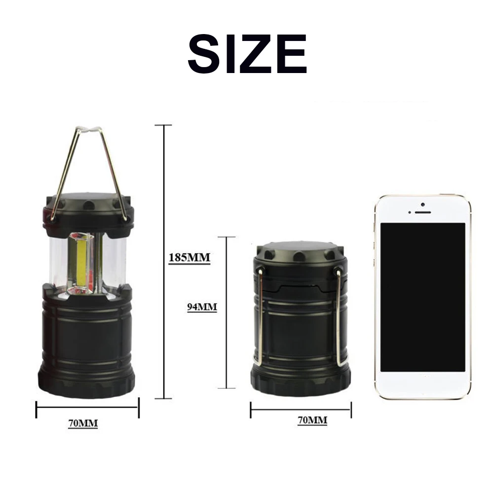 Портативный походный фонарь из АБС-пластика водонепроницаемый светильник для