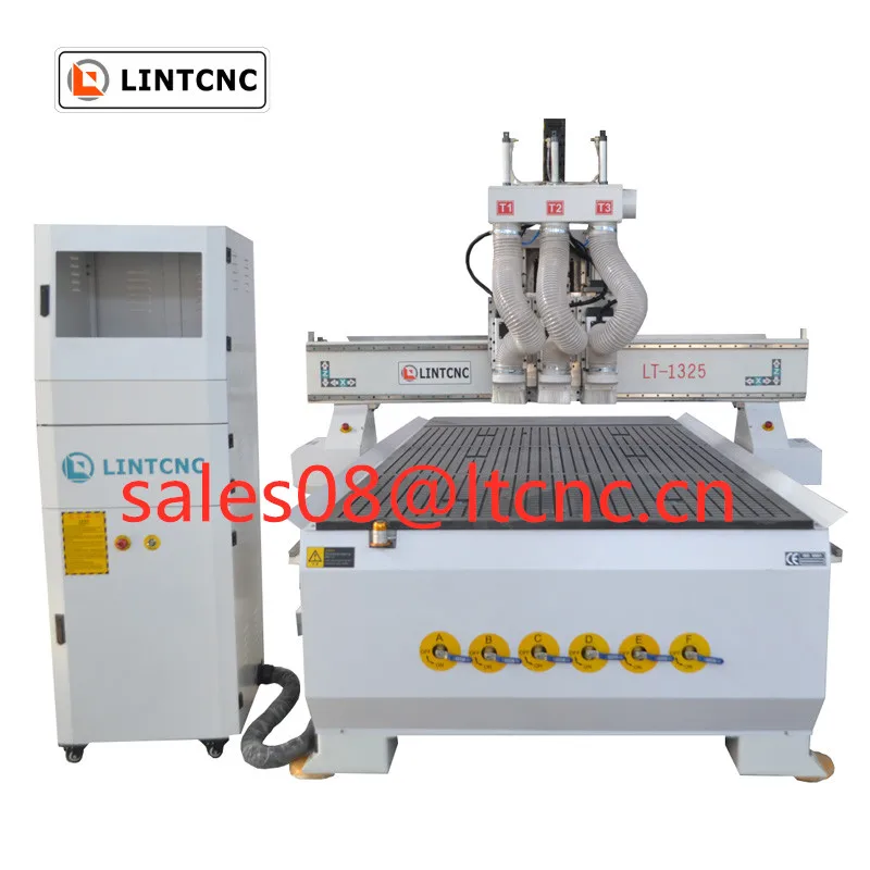 Многоголовочный ЧПУ пневматический деревянный маршрутизатор 1325 1530 2030 с