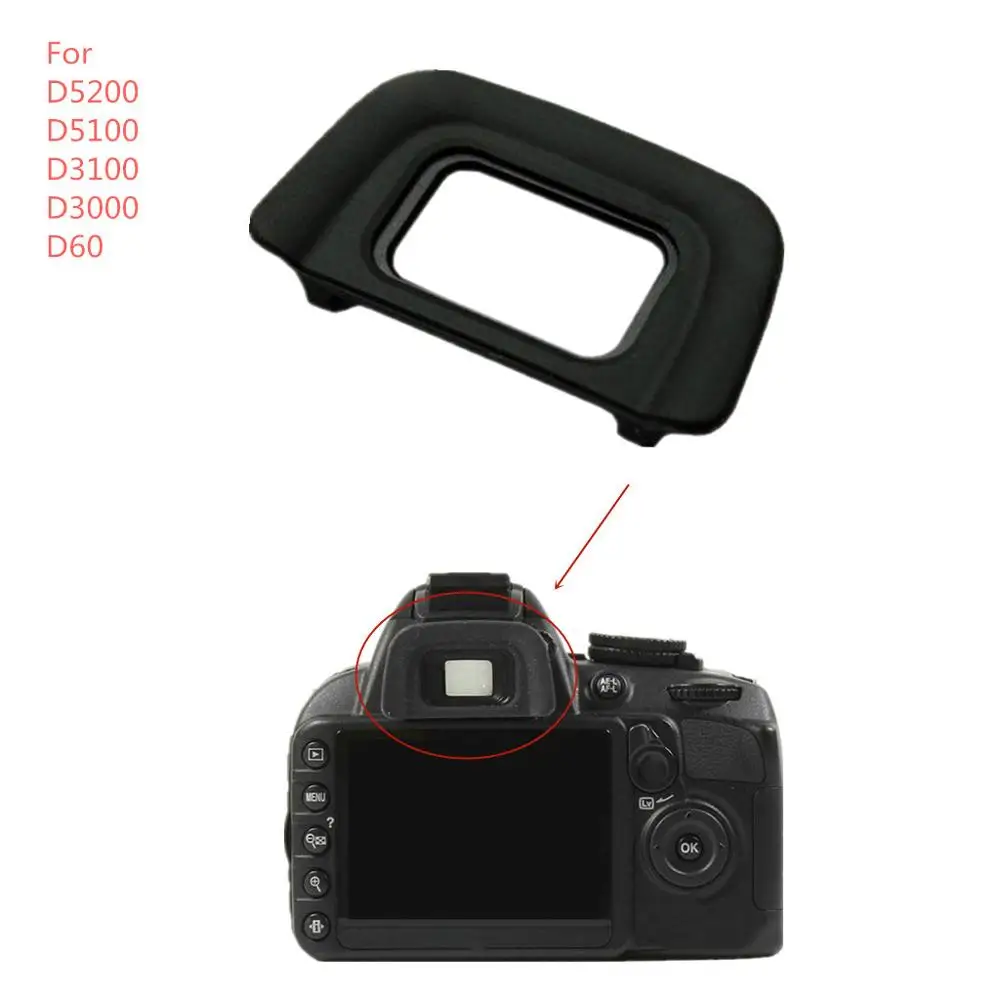 DK-20 резиновая черная наглазник видоискатель окуляр для N-IKON Камера DSLR D50 D60 D70 D70S D3000