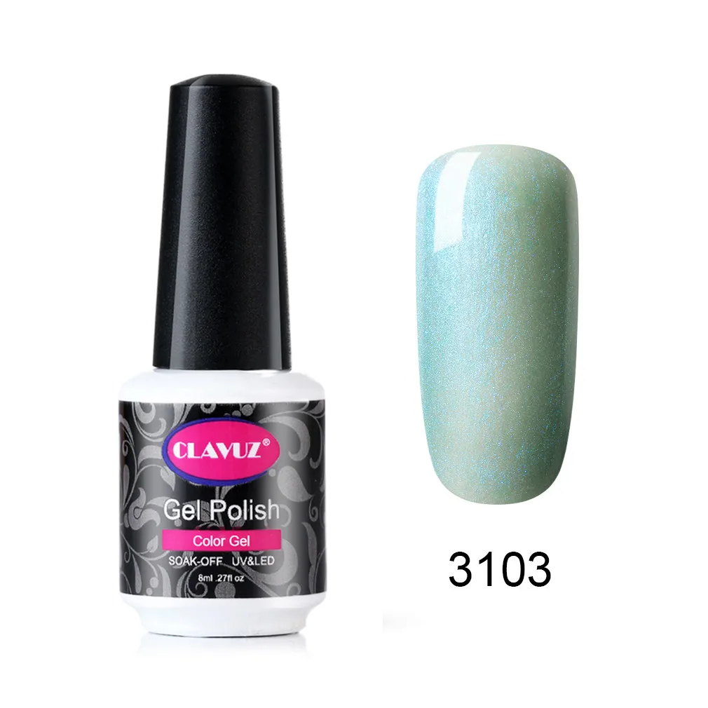 CLAVUZ 8 мл Лак для ногтей из искусственного меха в виде ракушки цветной гель Русалка