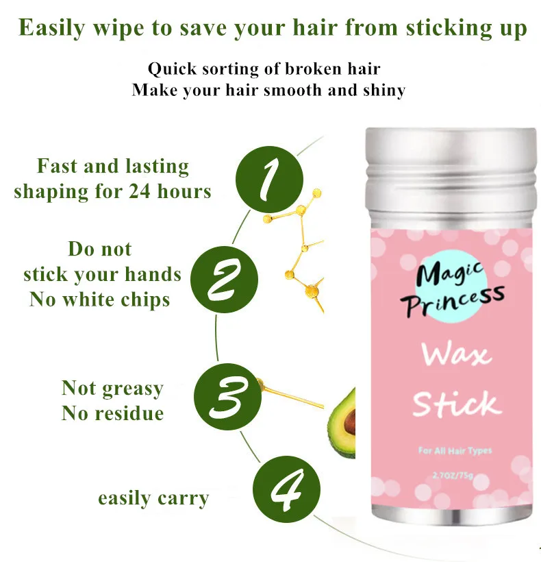Hair wax Edge Control IKT Stick Slay Thin Baby Perfect Line Styling Smooth Frizziy Hairs Non Greasy 75g No residues | Красота и