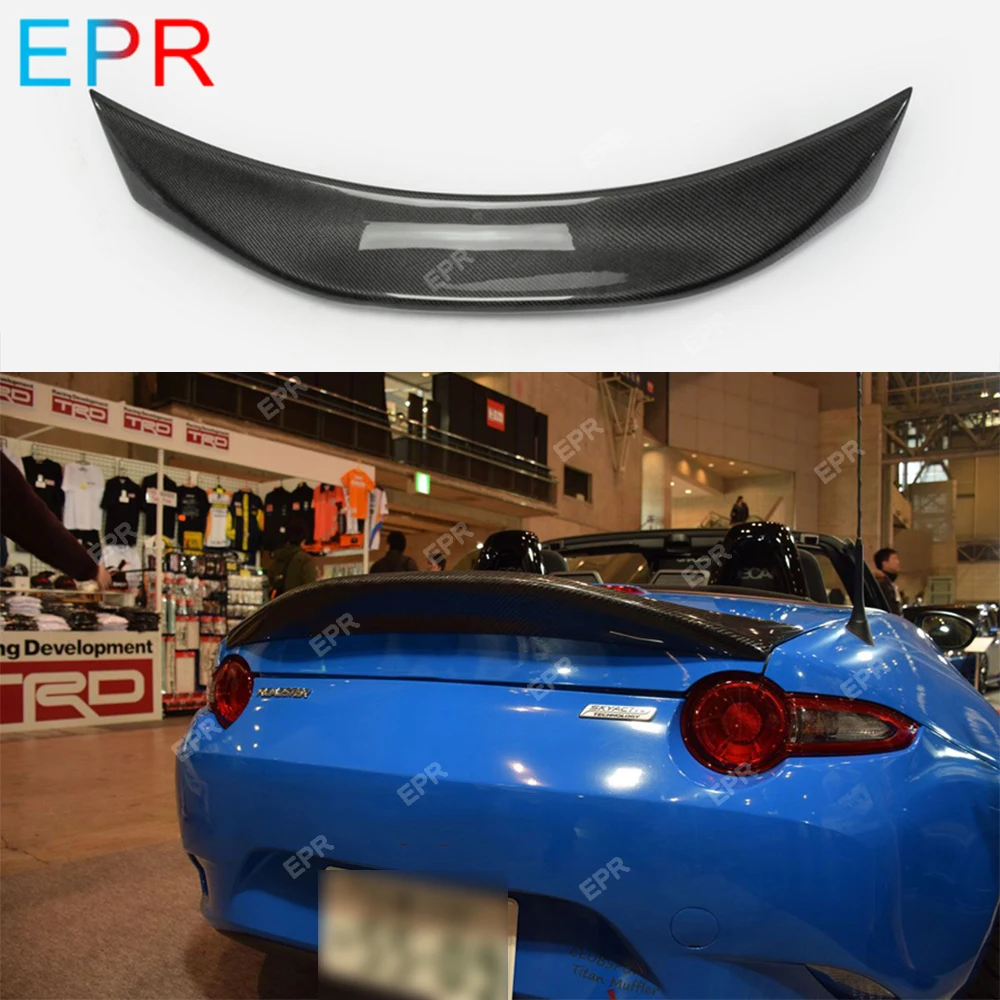Стильный спойлер Duckbill для Mazda MX5 Miata ND RF LMS детали тюнинга заднего крыла автомобиля