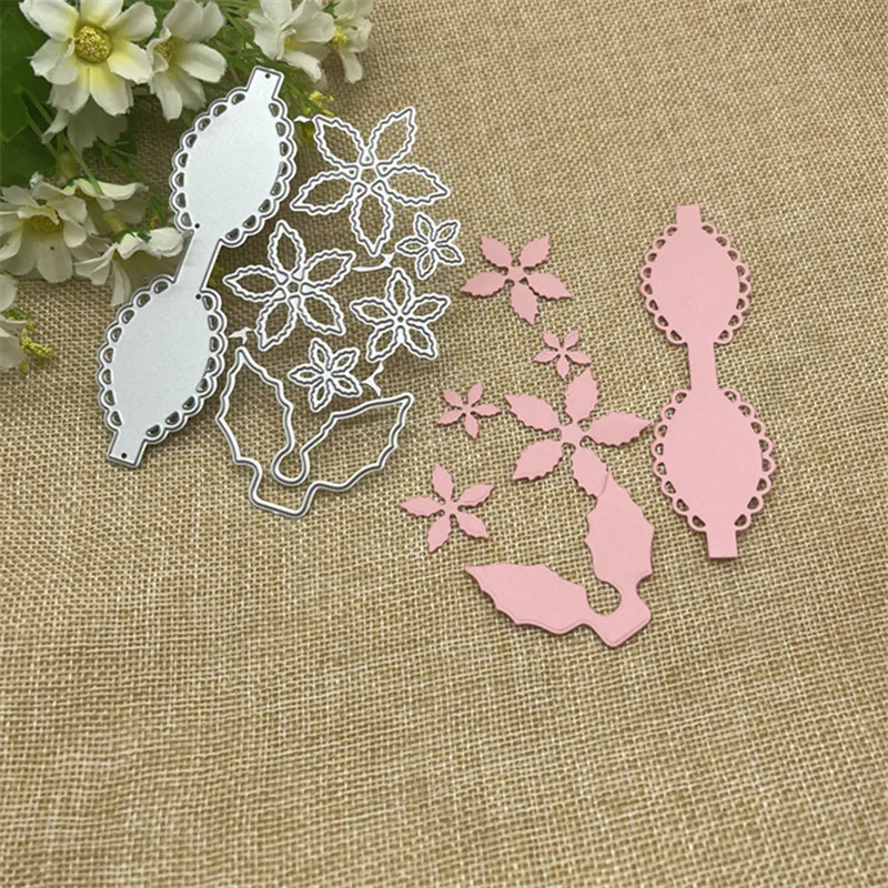 Бант цветок кружево карточка металлические штампы трафареты для сделай сам