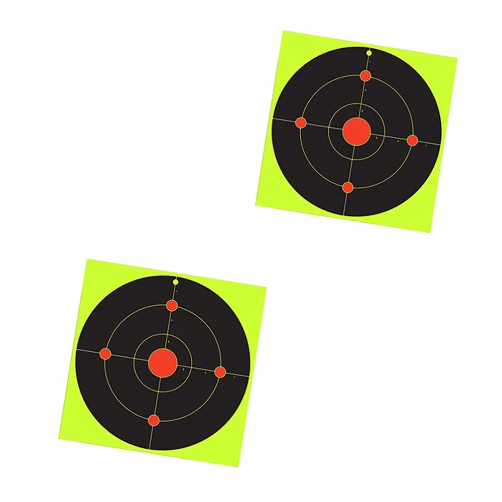 

20 Pcs Fluorescent Green Shooting Target Shooting Sticker Bow Arrow Darts Supplies Aiming Sticker