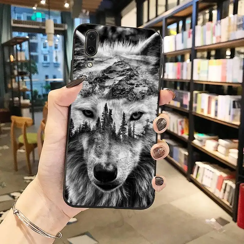 

wolf lion Ferocious animal Phone Case For Huawei honor Mate P 10 20 30 40 i 9 8 pro x Lite smart 2019 nova 5t