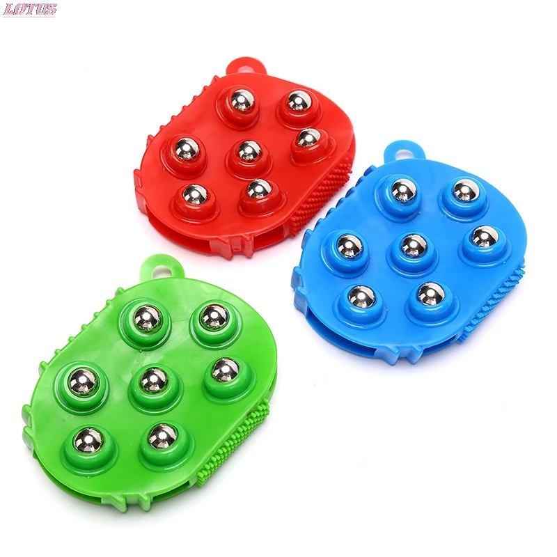 

Hot Roller Ball Body Massage Handschoen Anti-Cellulite Spierpijn Relax Massager Voor Nek Schouder Billen Face Lift Gereedschap