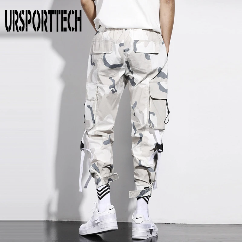 Брюки-карго мужские камуфляжные в стиле хип-хоп джоггеры спортивные штаны