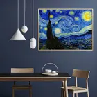 Знаменитый Ван Гог Звездная ночь картина маслом Репродукции на холсте плакаты и принты Настенная картина для гостиной