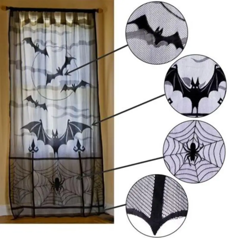 2 шт тематическая вечеринка Хэллоуин плита скатерть летучая мышь занавес призрак