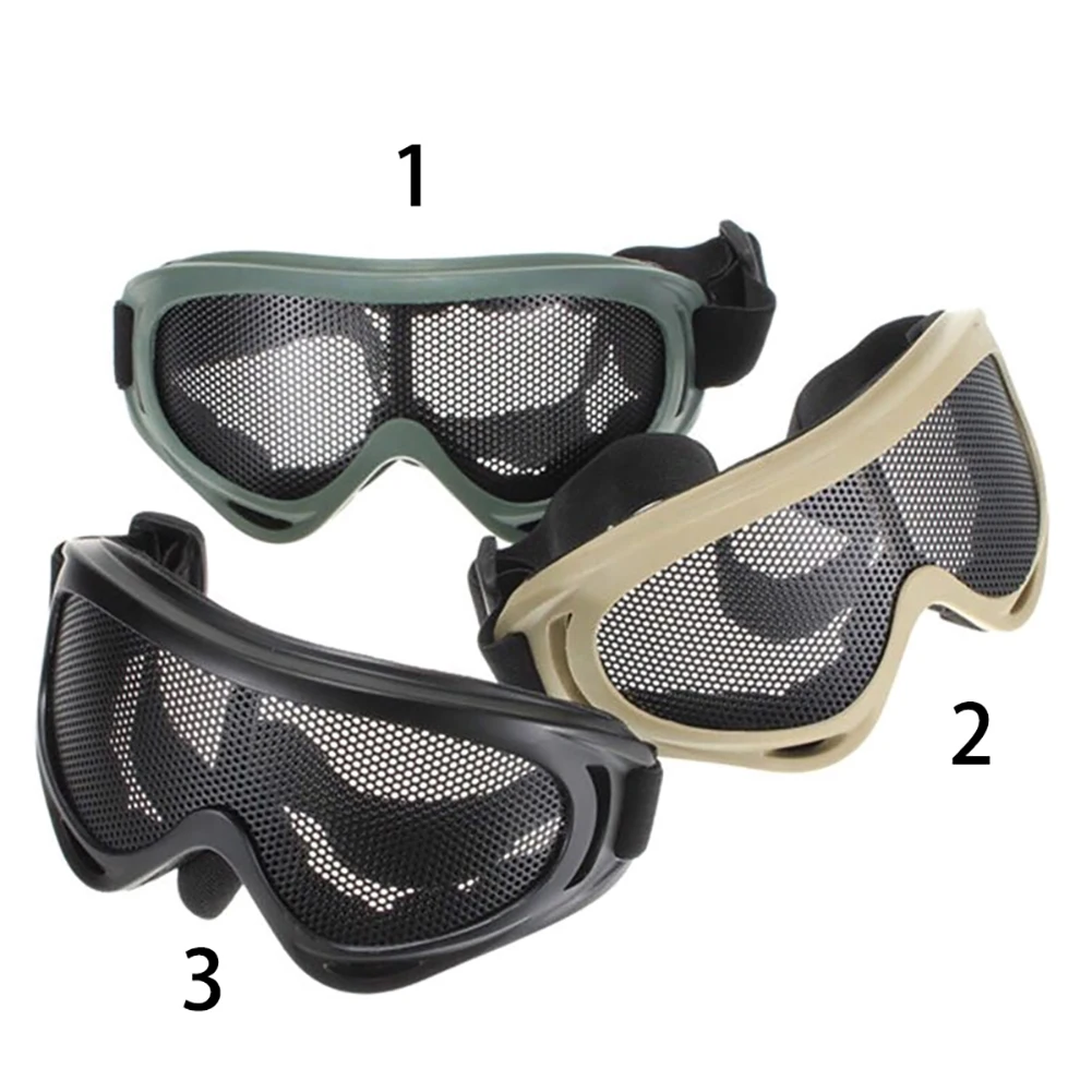 Outdoor Tactical Airsoft Adjustable Goggles Mesh Bulletproof CS Glasses | Спорт и развлечения