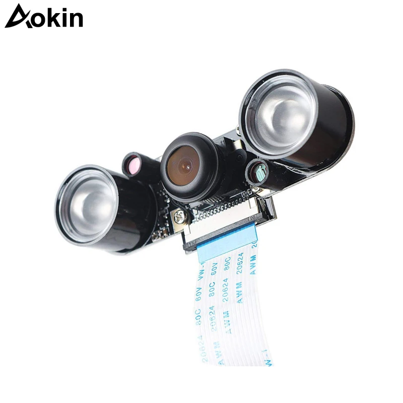 Камера ночного видения Raspberry Pi модуль регулировки фокуса HD веб камера 5 Мп