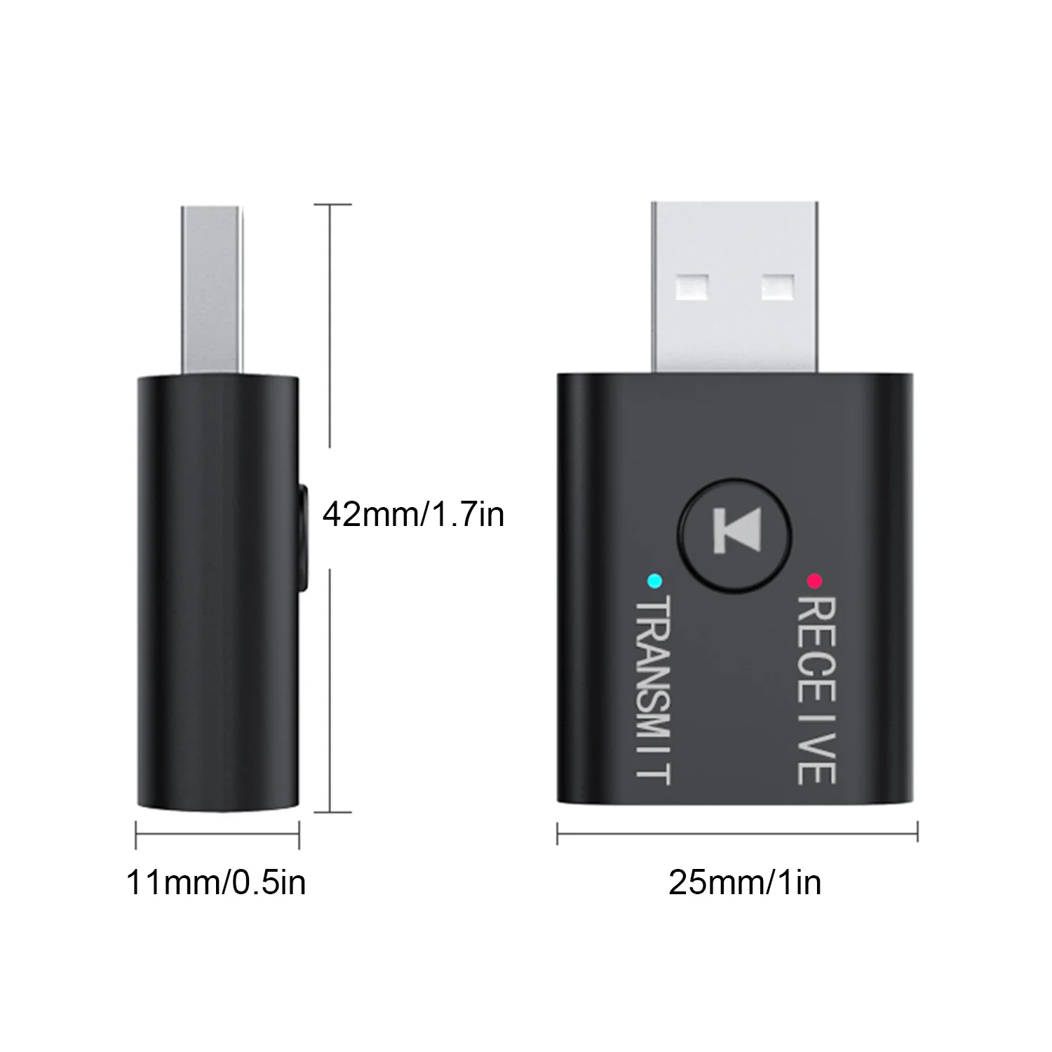 

Bluetooth 5.0 Audio Transmitter Receiver Mini 3.5mm AUX USB Music Stereo Bluetooth Dongle Wireless Adapter For TV PC Headphones