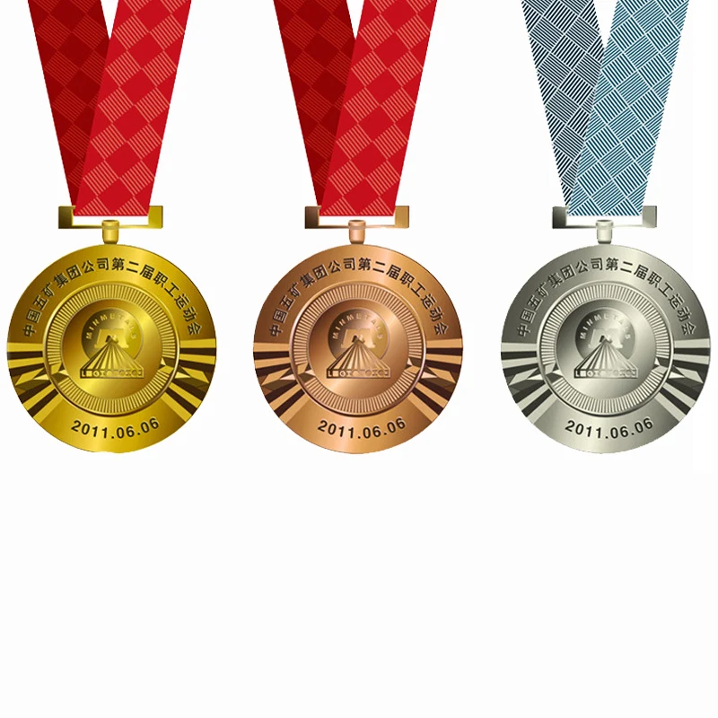 Индивидуальная металлическая литейная Глянцевая медаль продвижение Золотая