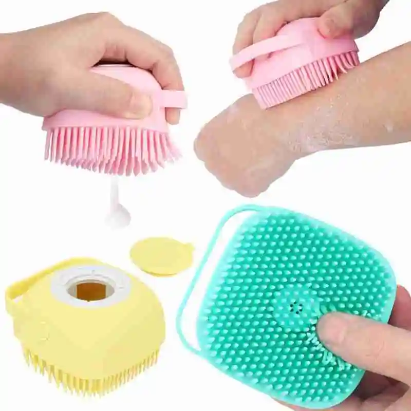 

Universal Shampoo Massage Bath Brush Hot Sales Hot Selling Silica Gel Bath Brush Baby Shampoo Brush