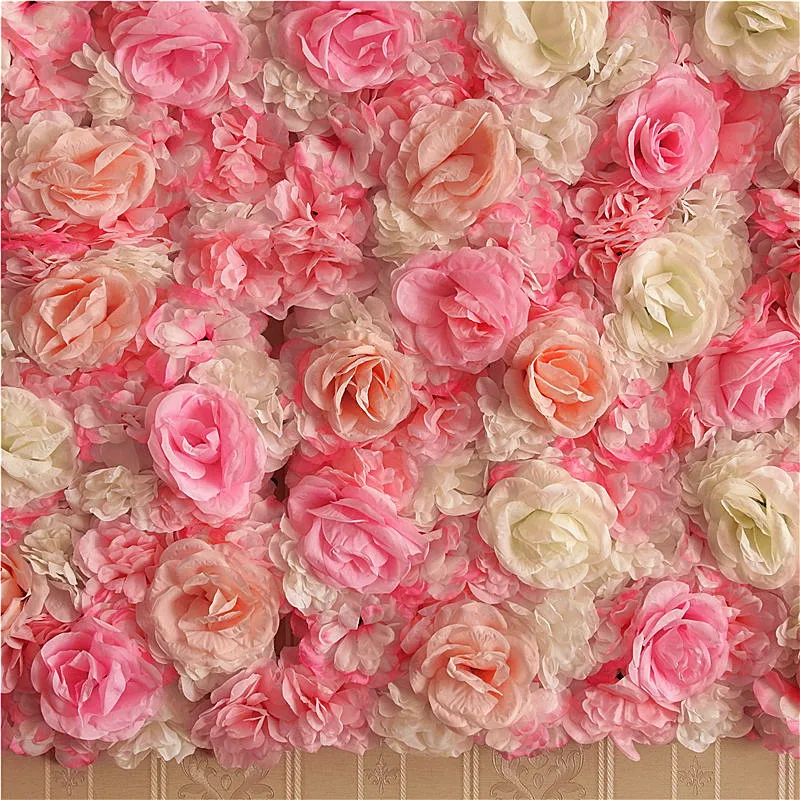 

Cheap40*60cm Dahlia Rose Artificial Flower Wall Panel Decor Backdrop Wedding Party Event Birthday Shop Scene Layout Customizable