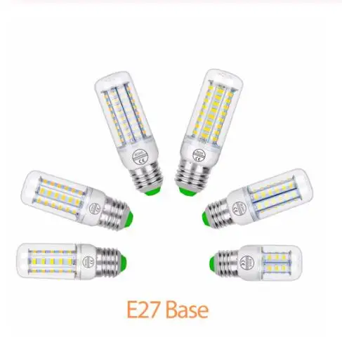 1 шт. Ce E27 E14 5730 5630 Smd Светодиодная кукурузная лампа переменного тока 220 В переменного тока 110 В 5 Вт 7 Вт 12 Вт 15 Вт 25 Вт 30 Вт 40 Вт 50 Вт светящийся Точечный светильник, светодиодный светильник