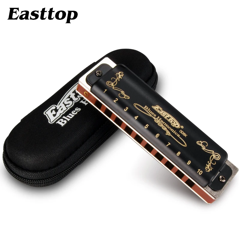 Высококачественная музыкальная гармоника Easttop T008K Diatonic с 10 отверстиями Gaita Low F/rice