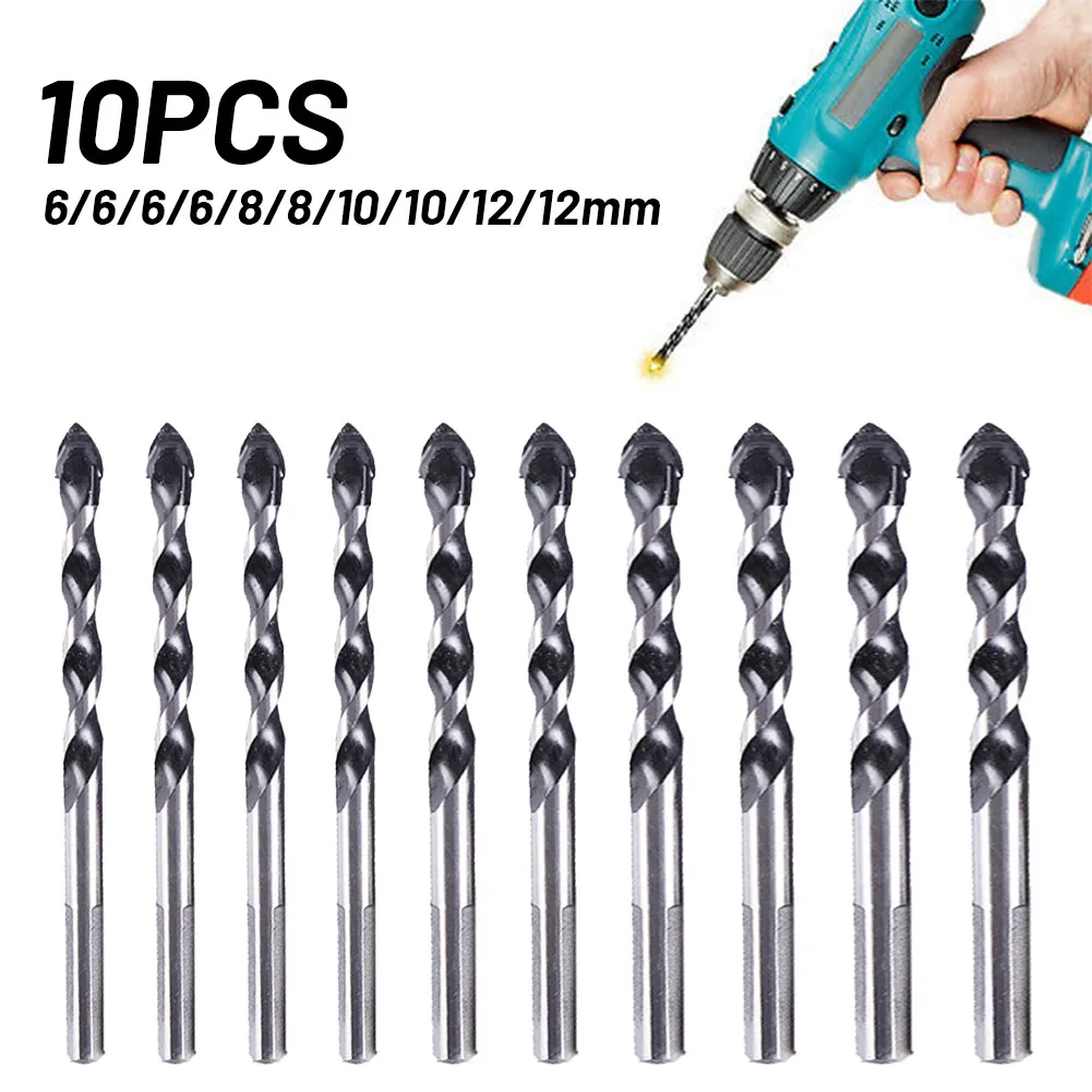 

Multifunctional Ceramic Drill Bits Drill Bits Special Tool 10Pcs 6-12mm