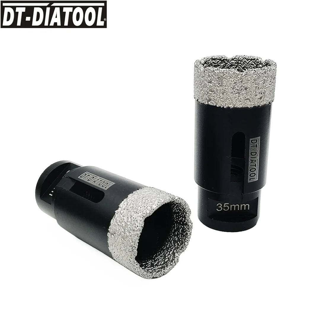 DT-DIATOOL, 1 шт., профессиональные сверла для сухого бурения с резьбой M14 для фарфоровой плитки, гранита, мрамора, камня, сверла, коронки, кольцевая пила