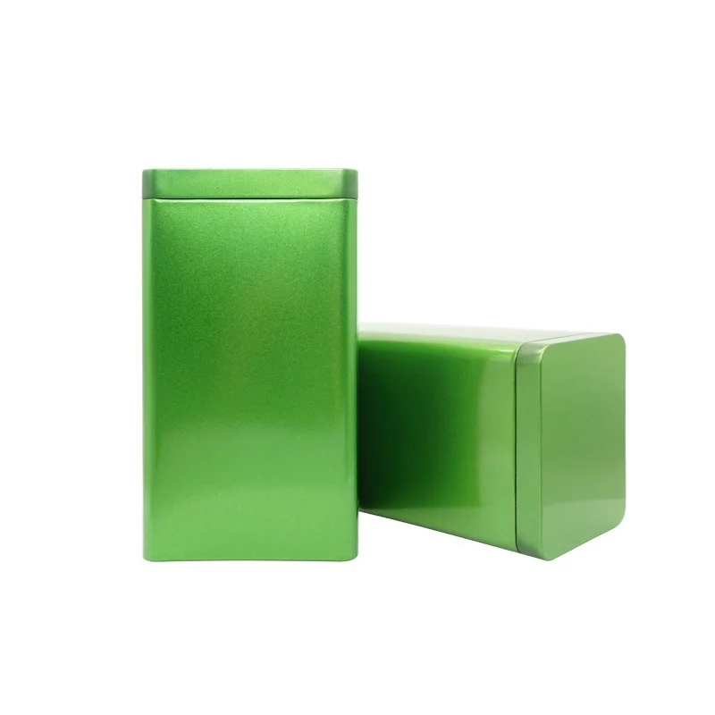 Прямоугольная металлическая коробка для хранения сплошной цвет подарочные