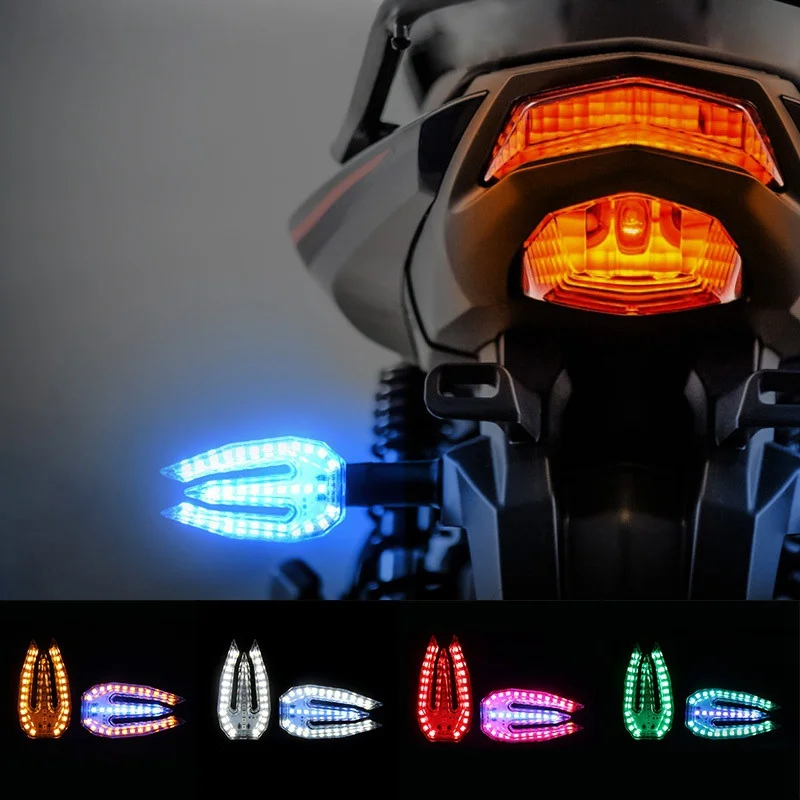 1 пара универсальных СВЕТОДИОДНЫХ указателей поворота для мотоцикла ktm bmw yamaha hinda|