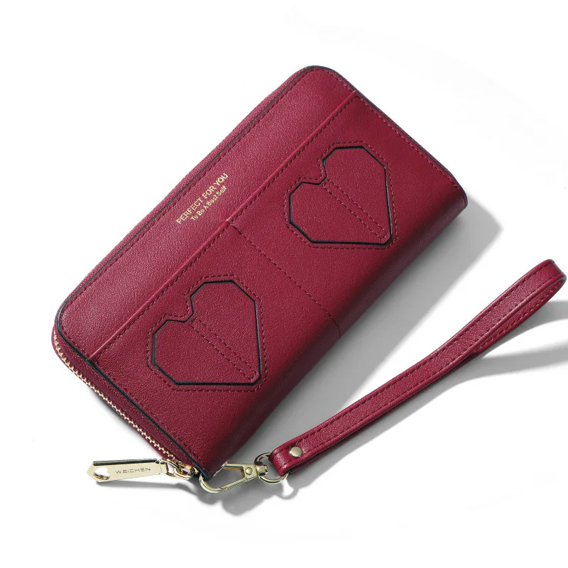 

women wallet purse coin clutch card ladies Multifunctional Fashion Clutch Korean Style Beautiful Pink girl large capacity
