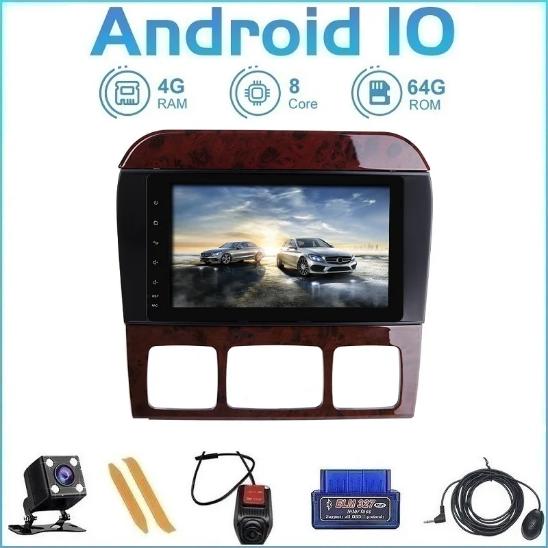 Автомобильный мультимедийный плеер ZLTOOPAI на Android 10 с 8 "экраном GPS для Mercedes Benz S-Class