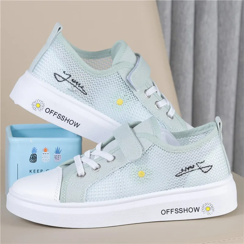 

All-Match Shoes Woman Flats Wedge Basket 2021 Casual Female Sneakers Espadrilles Platform Round Toe Dress Sports New Summer