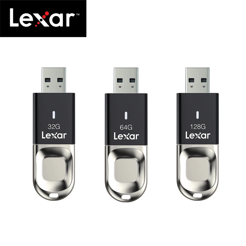 100% Оригинальный Lexar Распознавание отпечатков пальцев USB 128 ГБ F35 3 1 флеш накопитель