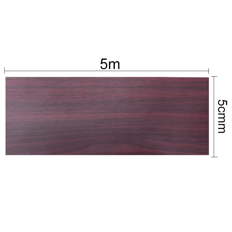 

5M/Roll Realistic Woodgrain Repair Adhensive Duct Tape PVC Waterproof Waist Line Wall Stickers 9 Colors For Furniture