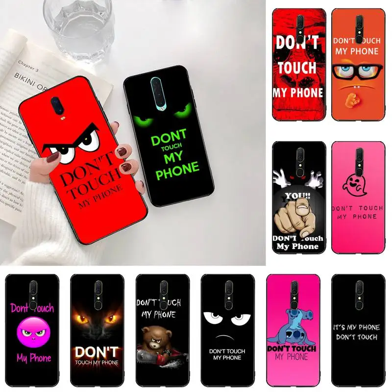 

Don't touch My phone DIY Printing Phone Case cover Shell For Oppo A5 A9 2020 Reno2 z Renoace 3pro Realme5Pro