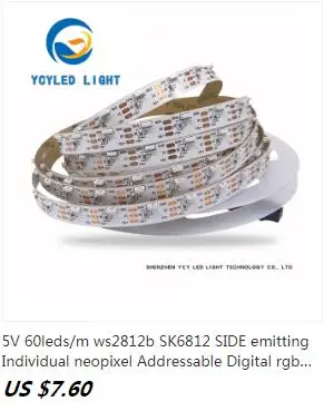 1 м 2 м 5 м SK6812 ws2812b 144 96 74 60 48 30 светодиодов/m 5v индивидуально адресуемых цифровой смарт-пикселей цветных(rgb) светодиодных лент IP40 IP65 IP67