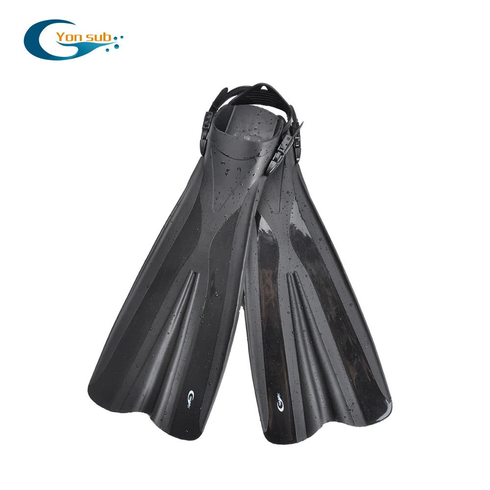 

YONSUB Professional Adult Long Flippers Scuba Diving Fins Swimming Snorkeling Adjustable Open Heel Flexible Underwater Hunting