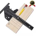 Деревообрабатывающий инструмент, Т-образная линейка, зеркальная линейка из алюминиевого сплава, измерительные инструменты, маркировочный измерительный прибор