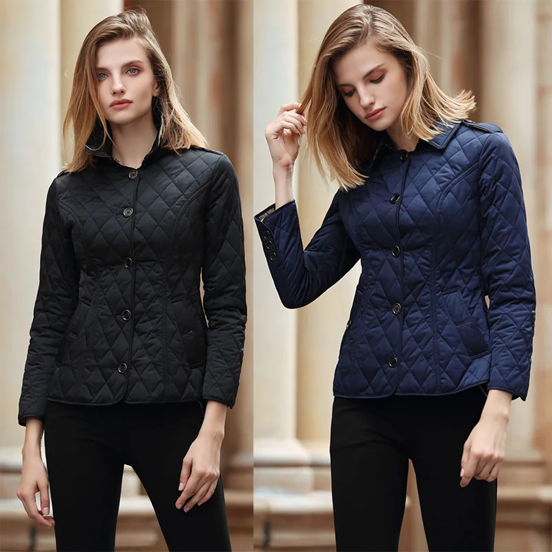 Зимняя женская теплая Базовая куртка тонкая брендовая хлопковая парка Осень