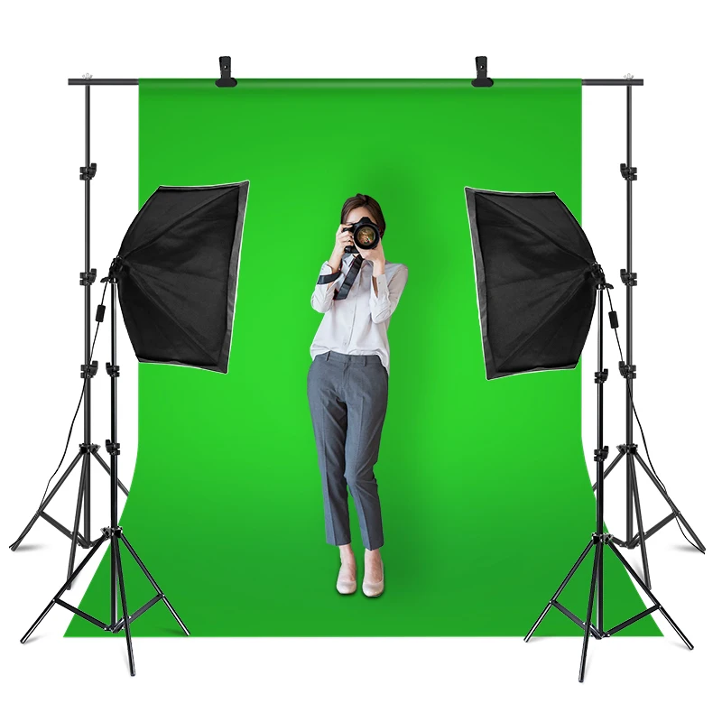 

2.6M x 3M/8.5ft x 10ft Background Support System and 135W 5500K Softbox Continuous Lighting Kit for Photo Studio Product