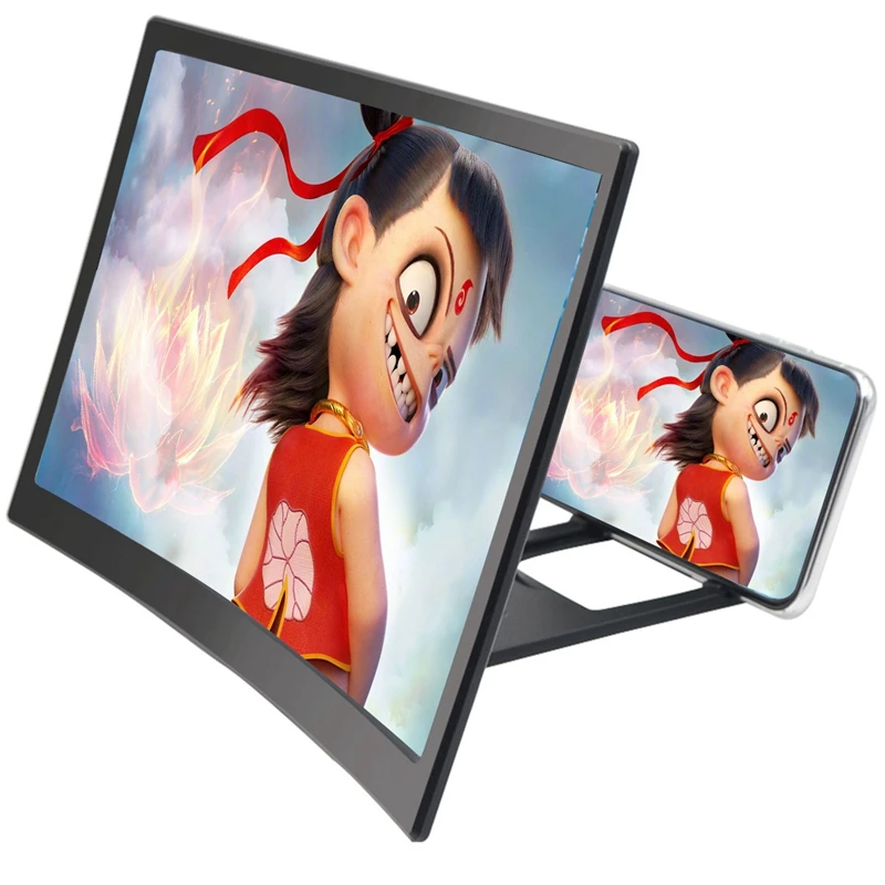 В виде бабочек новинка 12 дюймов 3D мобильный увеличитель для экрана телефона HD