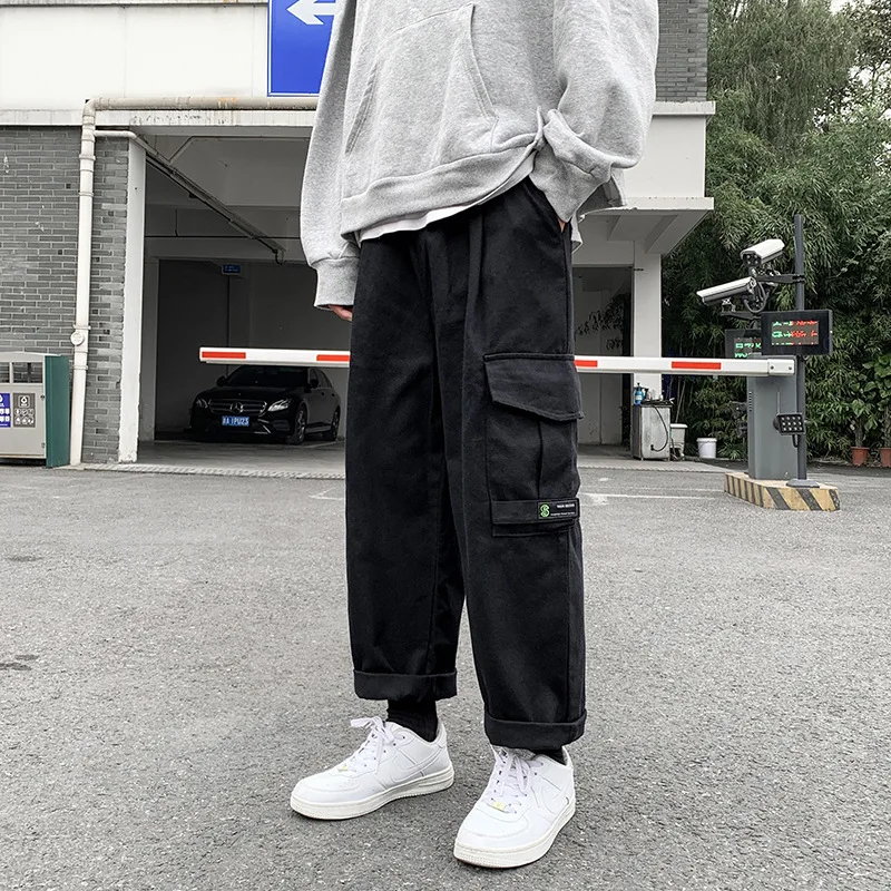 

Men's Cargo Pants Brand Clothing Black Hip-hop Casual Men's Jogging Pants Fashion Casual Street Men's Pants Комбинезон мужской