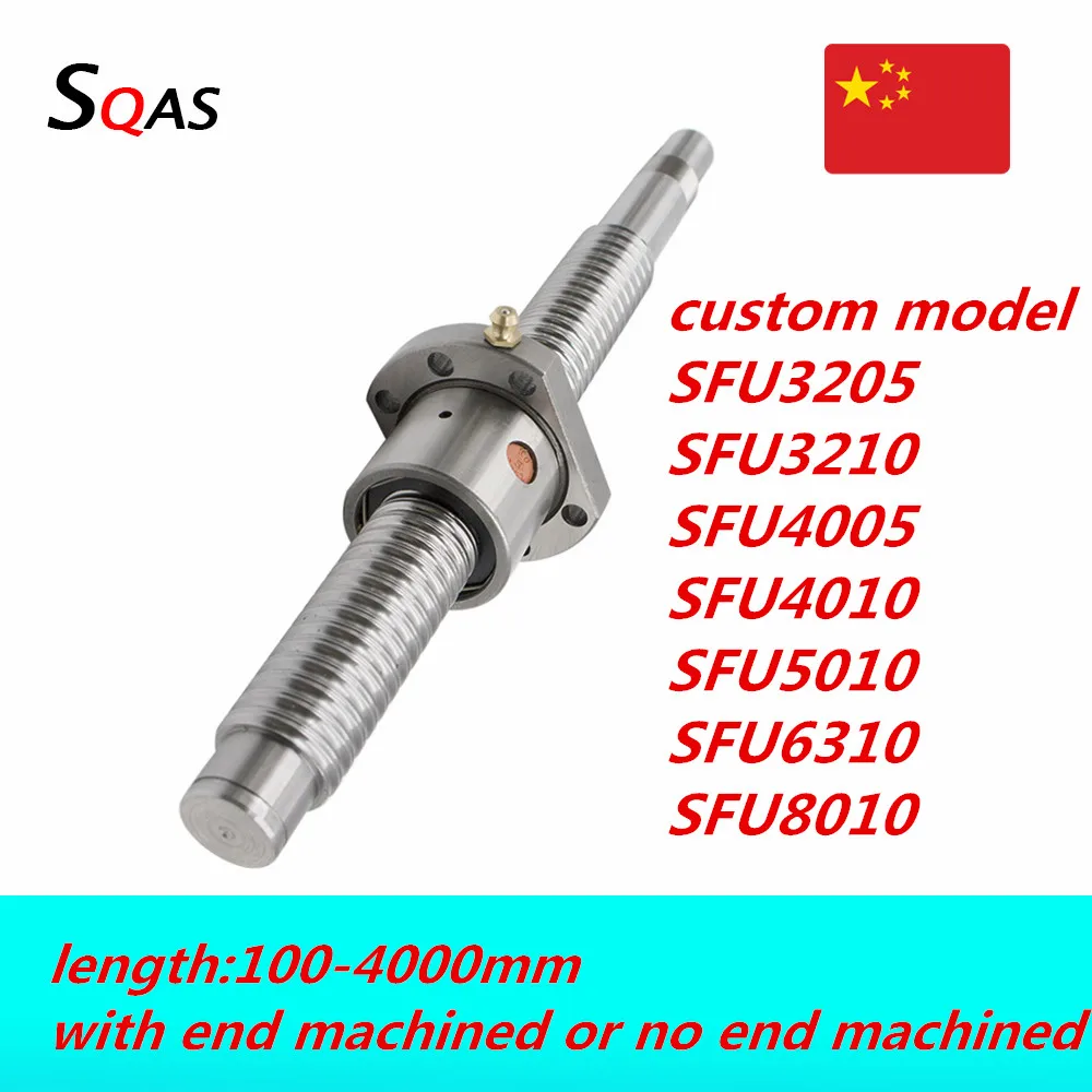 Шариковый винт на заказ с ЧПУ SFU3205 SFU3210 SFU4005 SFU4010 SFU5010 SFU6310 SFU8010 100 мм 4000 + одна
