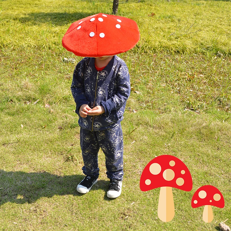 

Kawaii Red Mushroom Hats Toad Hat Creative Headwear Mushroom Cosplay Costume Party Props Stage Performance Rave Festival Wear