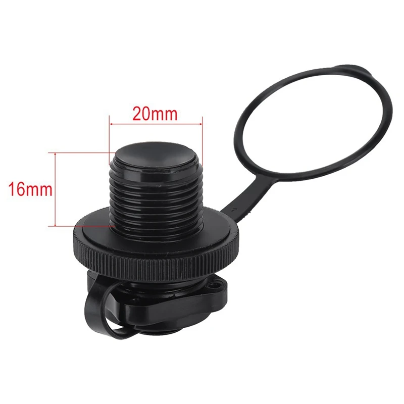 

Inflatable Boat Valve, Plastic Inflatable Boat Screw Air Plug, One-Way Inflatable Replacement for Inflatable Boat