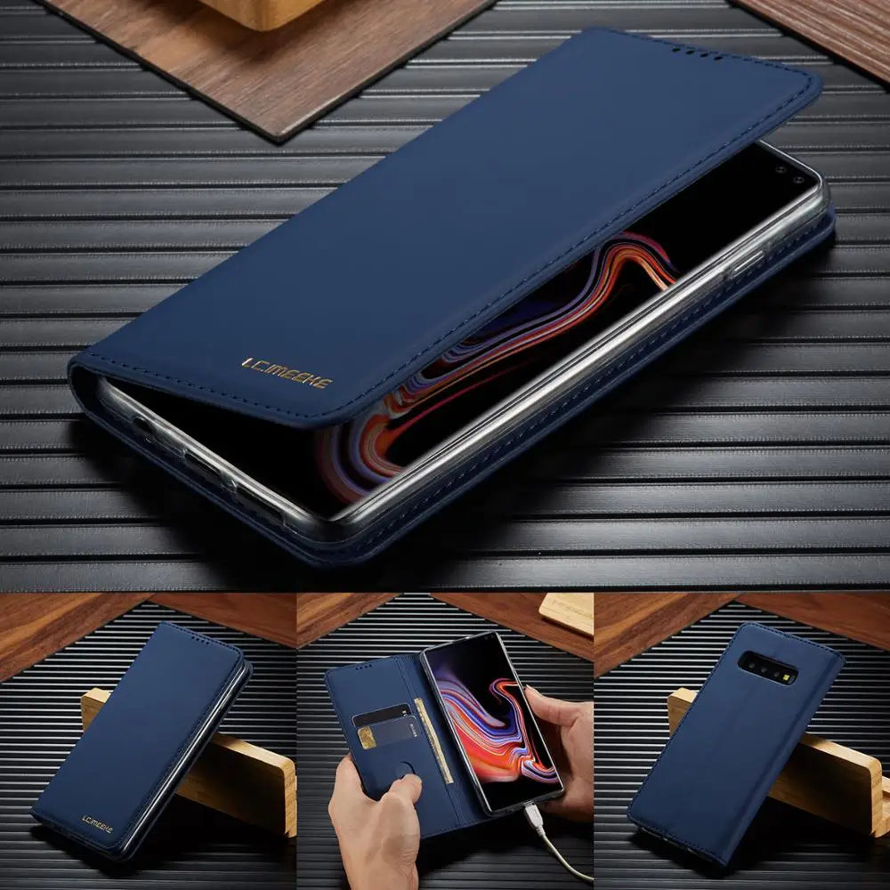 Чехол для телефона samsung Galaxy S10 S9 S8 Plus чехол кошелек с откидной крышкой кожаный