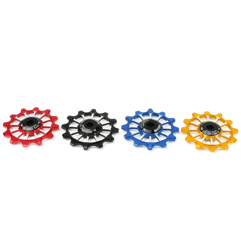 

MEIJUN 12T MTB Road Bike Aluminum Alloy Bike Bearing Jockey Wheel Rear Derailleur Pulleys Outdoor Bicycle Parts