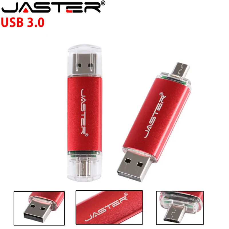 JASTER OTG usb 3.0 32gb usb flash drive 3.0 64gb pen drive 16gb memoria cel usb stick pendrive  for samsung mobile images - 6