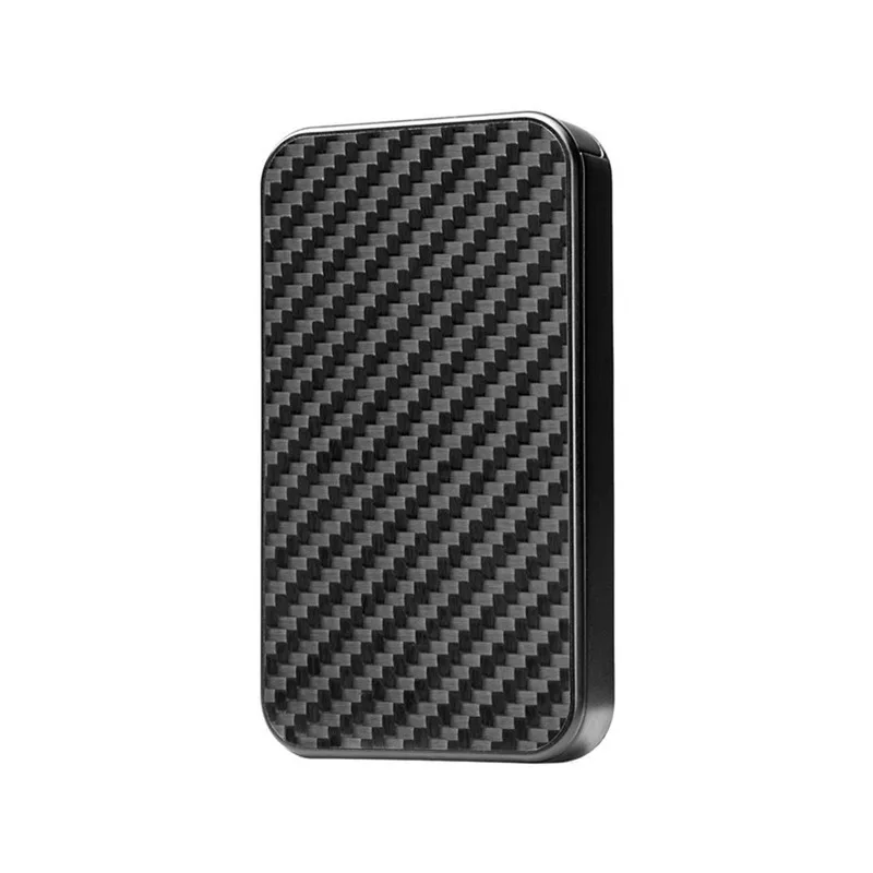 Bycobecy 2021 Carbon Fiber Smart Wallet RFID Blocking Money Bag Security Aluminum Card Holder Cartera Coin Purse Dropshipping